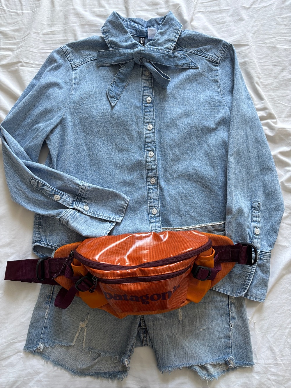 Patagonia Orange Belt Bag with Burgundy Accents 5L - Picture 8 of 8